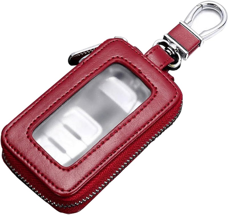vvag Premium Car Key Fob Case Genuine Leather Car Smart Key fob Holder Car Remote Keychain Bag Universal - Image 1